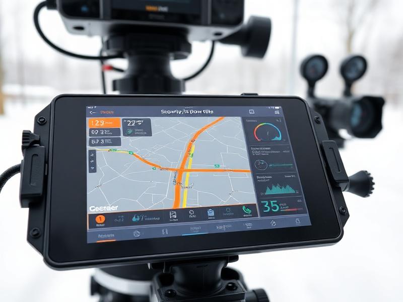 Advanced GPS tracking and monitoring dashboard for snow removal fleet